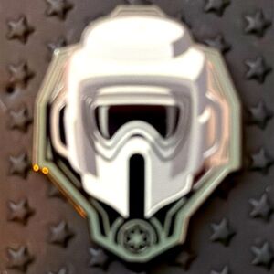 Star Wars pin on the white side